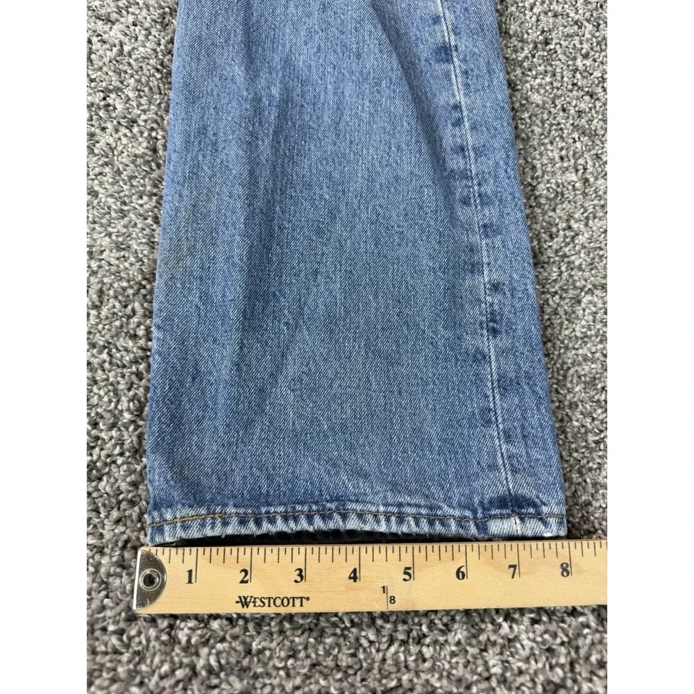 Levi's 501 Straight Fit Jeans Men's Size 38x30 Blue Button Fly